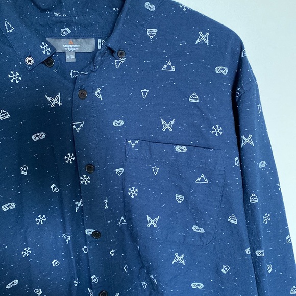 Mountain Ridge Alpine Print Button Up - Picture 4 of 4